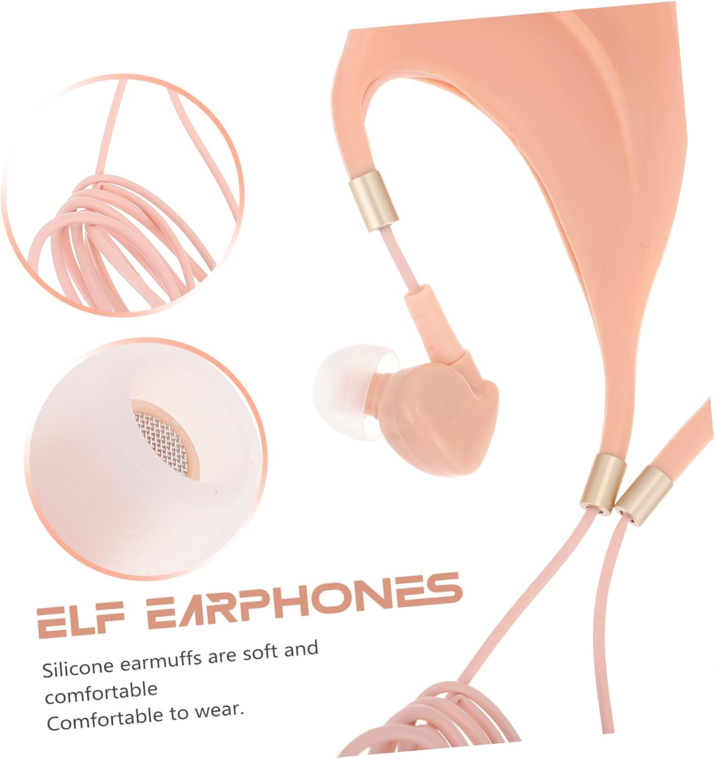 Jojofuny Music Wireless Headphones Earbud In-Ear Earphone Ear Shape Control for Gaming Microphone Use image number 5