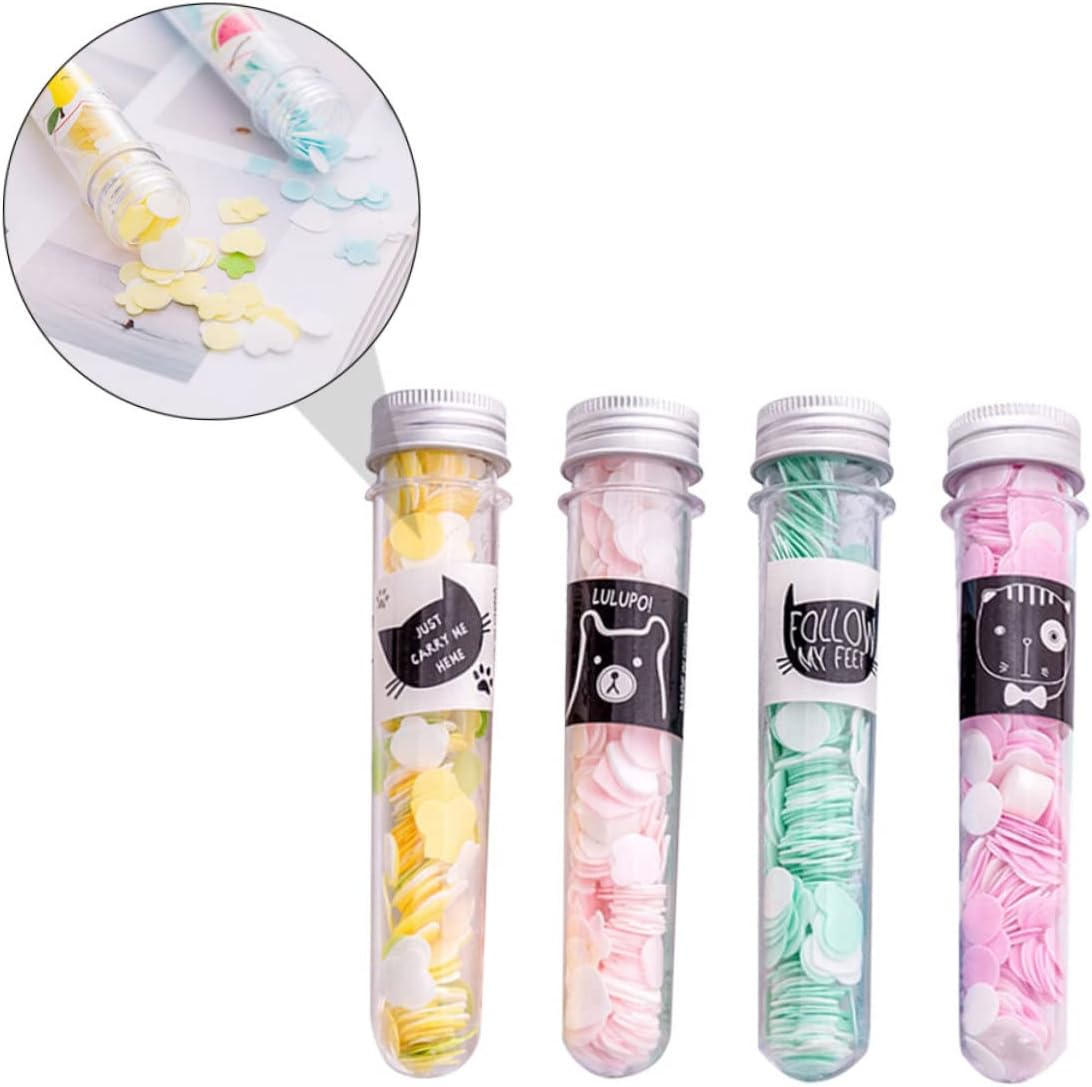 Abaodam 4Pcs Travel Natural Soap Flakes Disposable Soap Paper Portable Bath Flakes for Hands Face image number 4