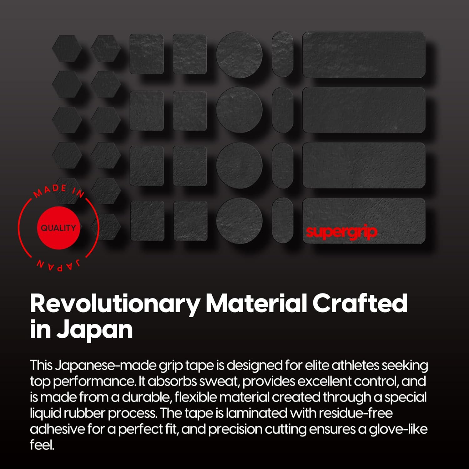 Pulsar Gaming Gears SUPERGRIP Pre-Cut Universal 1 Griptape Pre-Laminated Sweat Absorbing High Performance Universal anti Slip Mouse Grip Tape Ultra-Thin 0.5Mm (0.02In) image number 4