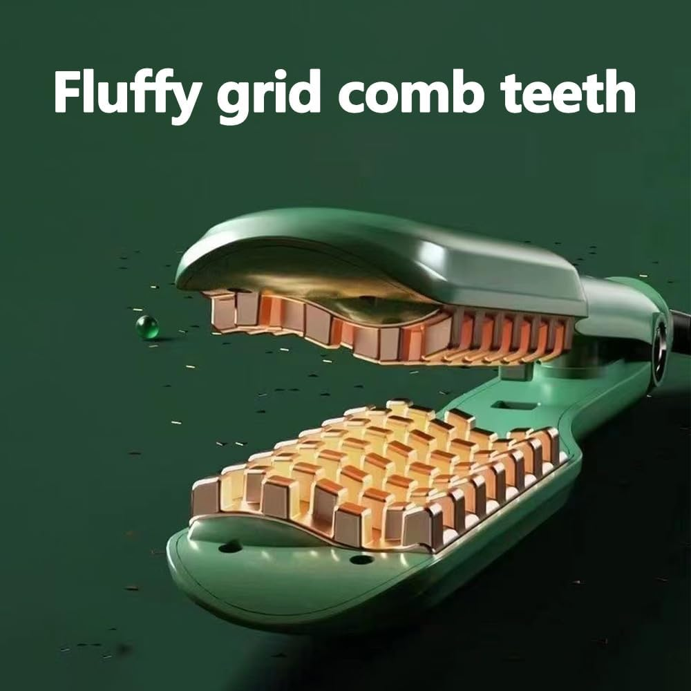 Volumizing Hair Fluffy Iron,3D Grid Hair Crimper Volumizer,Increase Hair Volume Ceramic Volumizing Tool,Professional Wave Hair Styler Lattice Iron image number 2