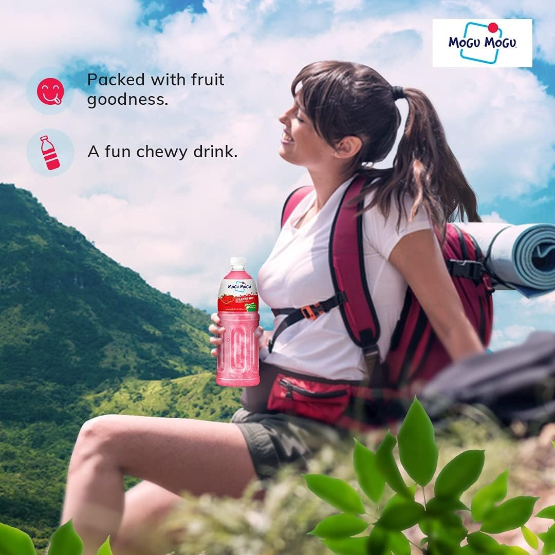 Mogu Mogu Strawberry Drink 1000 Ml image number 3