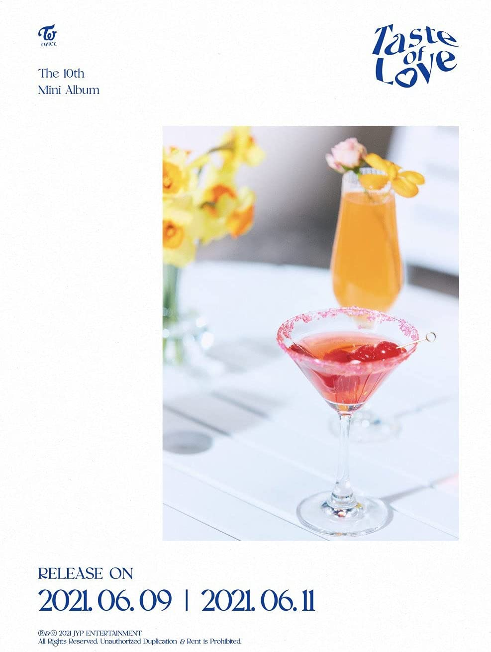 Twice Taste of Love 10Th Mini Album in Love Version Cd+76P Photobook+Booklet+1P Lenticular+1P Tasting Card+1P Coaster+5P Photocard+Message Photocard Set+Tracking Kpop Sealed image number 6