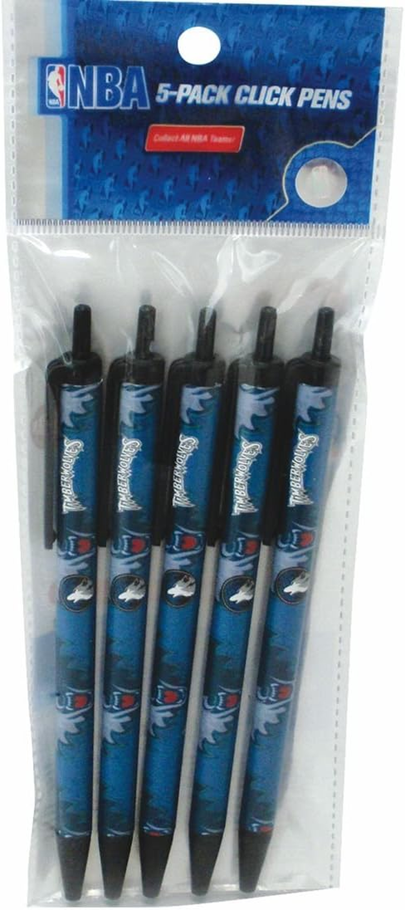 Pro Specialties Group NBA 5 Pack Click Pens