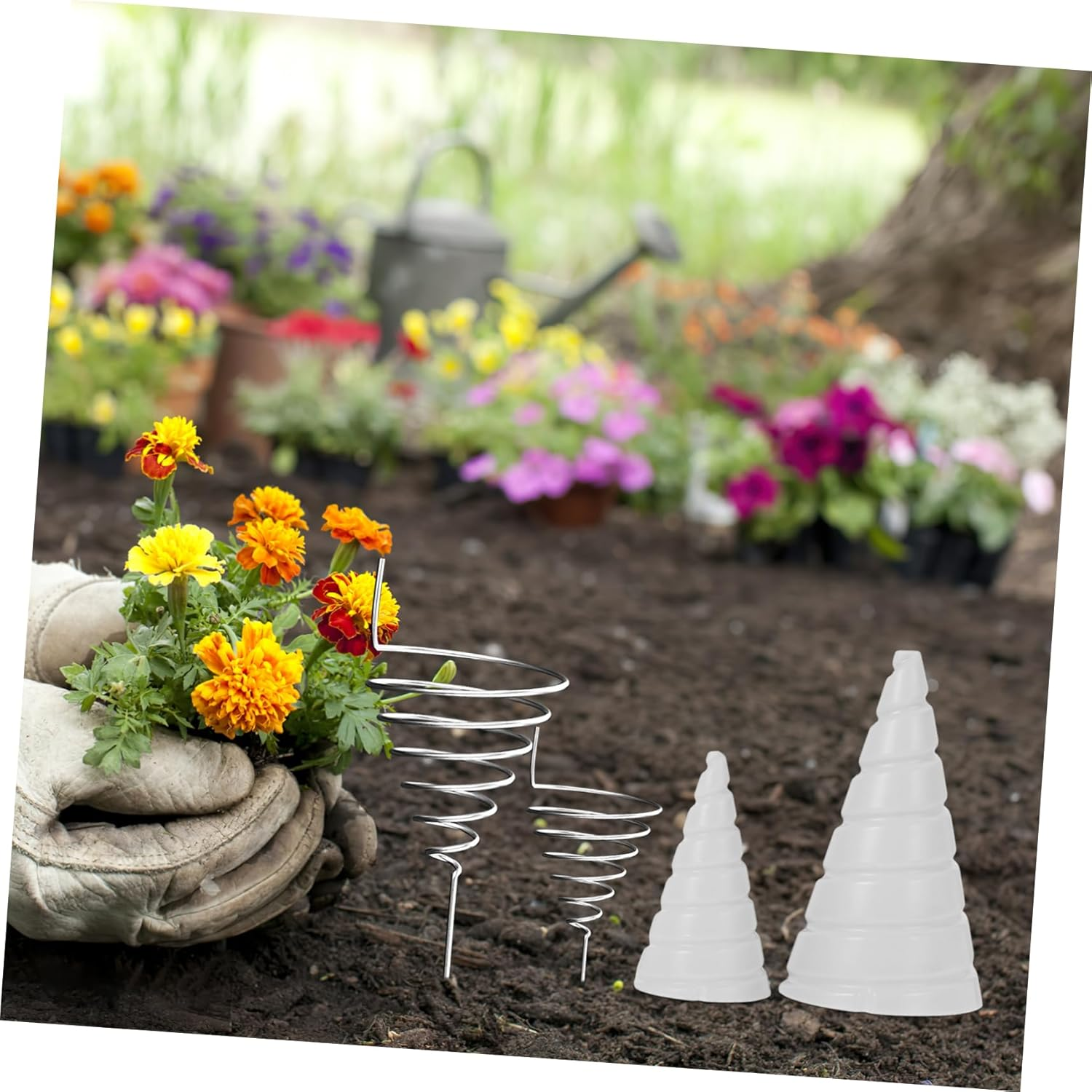 Levemolo 2Pcs Copper Wire Antenna Making Tool Copper Gardening Stake Fixture for Efficient Garden Coil Winding and Gardening Tools image number 6