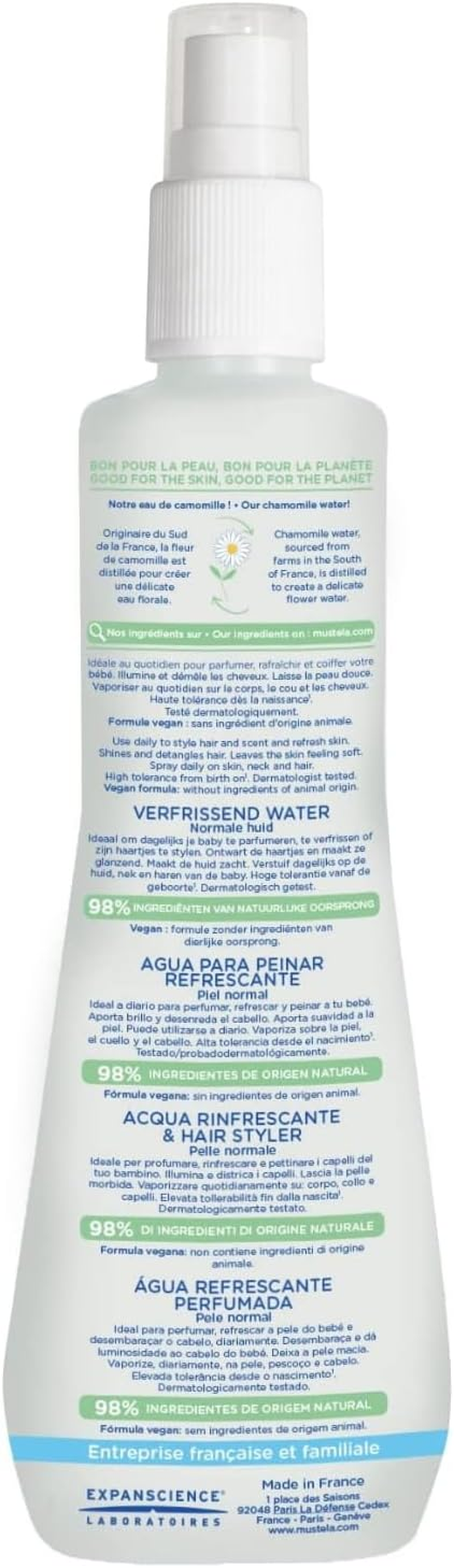 Mustela Skin & Hair Freshener Spray - for Normal Skin - 200Ml image number 5