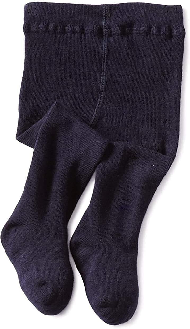 Jefferies Socks Baby Girls' Seamless Organic Cotton Tights image number 5