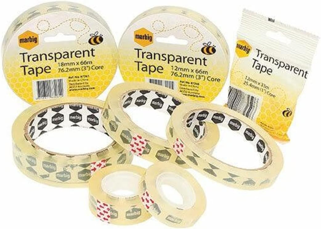 MARBIG(R) Office Tape, 33 Meter Length X 18 Mm Width X 25.4 Mm Core image number 3