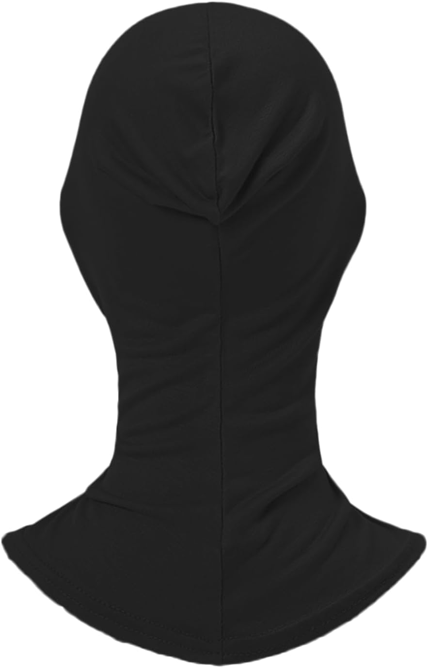 CENZICOM Hijab Cap for Women, 2 Pack, Adjustable Turban with Full Neck Coverage, Stretchy image number 4