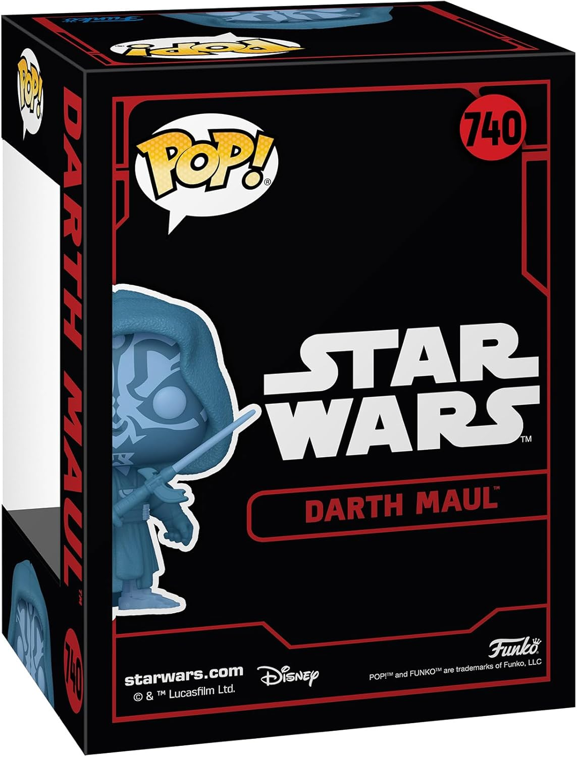 Funko Star Wars Darkside Darth Maul (Hologram) US Exclusive Glow Pop Vinyl Figure image number 1