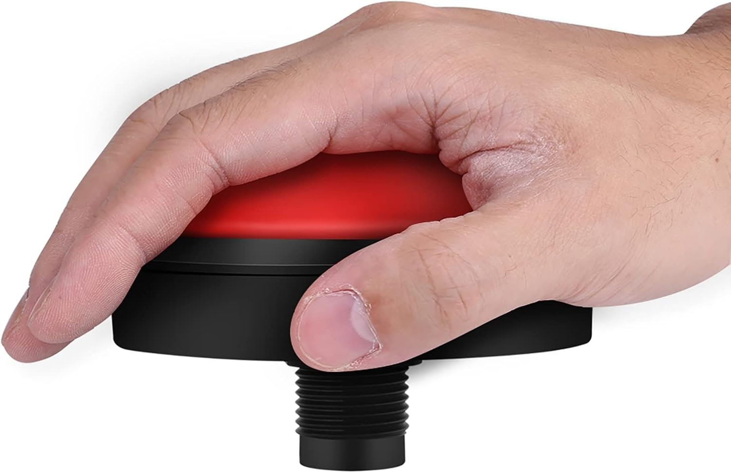 100Mm Massive Button with LED, LED Lighted Button for Interactive Vending Machines,Diy Assembly (100#-Red+Three-Legged Switch+Led Light) image number 1