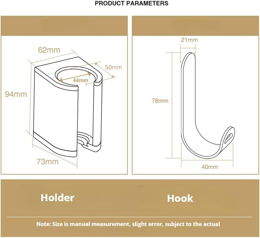 GENCAM Wall Mounted Holder for Airstrait Straightener, Metal Organizor Storage Rack Suitable for Airstrait Straightener, Wall Mount Shelf for Airwrap/Corrale Hair Straightener image number 3