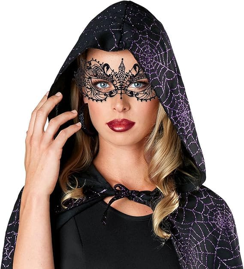 Masquerade Mask for Women, Girl'S Sexy Lace Venetian Style Eye Masks for Cosplay Mardi Gras Halloween Party Costume Ball - (2 Masks + Choker) image number 6