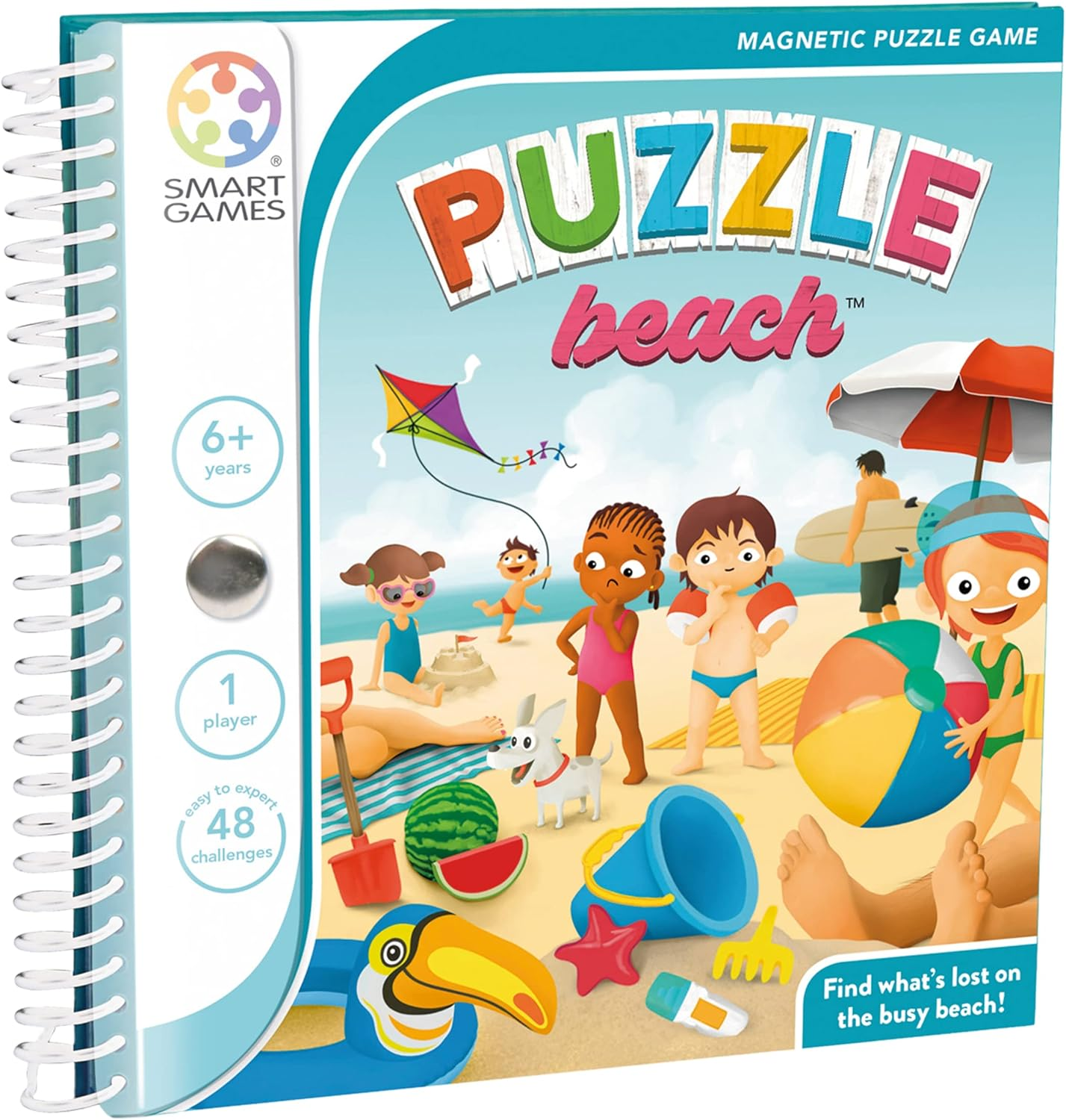 Smart Games Puzzle Beach Magnetic Puzzle Game Multicolour image number 1