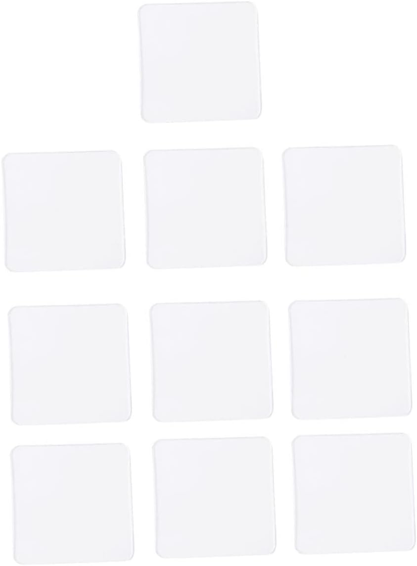 Operitacx 20Pcs Double Sided Transparent Adhesive Tape No-Trace Stickers for Home Office Car Easy to Use Mounting Tape for Photos Posters and Crafts