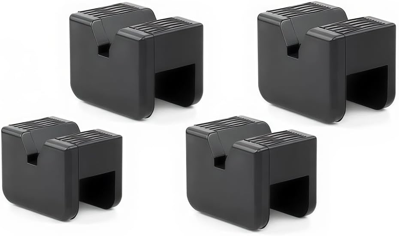 Jack Stand Pads, 4 Pcs 3 Ton Jack Pad Adapter, Universal Rubber Slotted Frame Rail Pinch Welds Protector Pad for Jack Stand Support Lift, Car Accessories for Sedan, SUV and More, Black image number 3