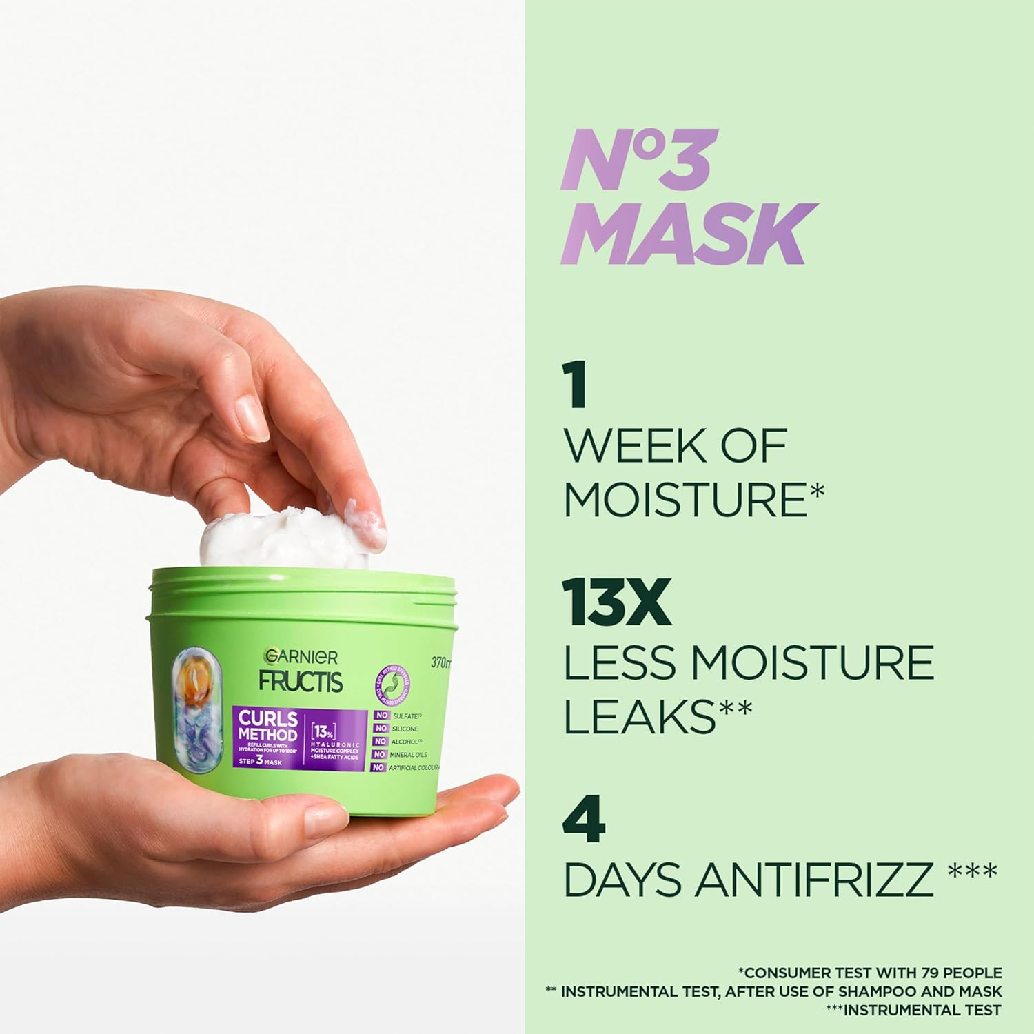 Garnier Fructis Curls Method Mask 370 Ml image number 3