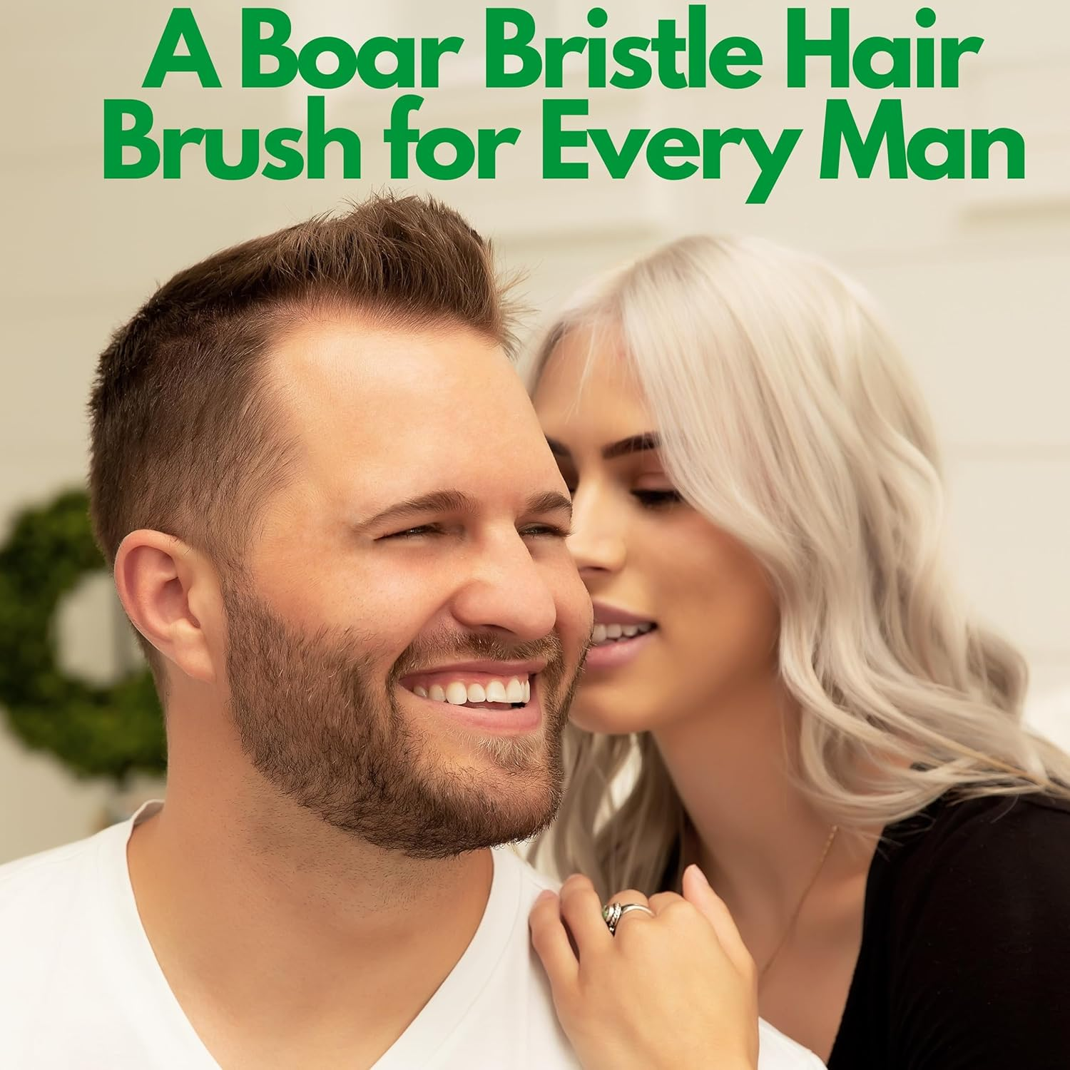 Grannaturals Men'S Boar Bristle Hair + Beard Brush image number 3