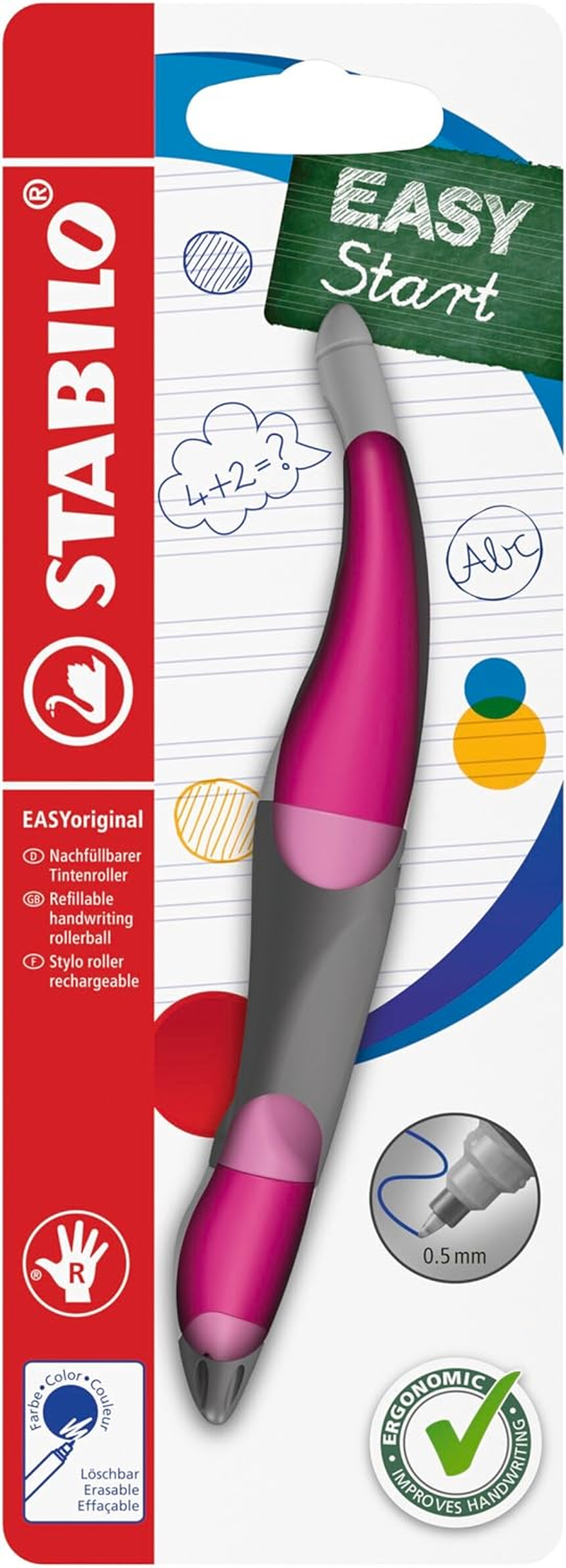 STABILO Easyoriginal Start F&uuml;r Rechtsh&auml;nder Hell-/Dunkelpink
