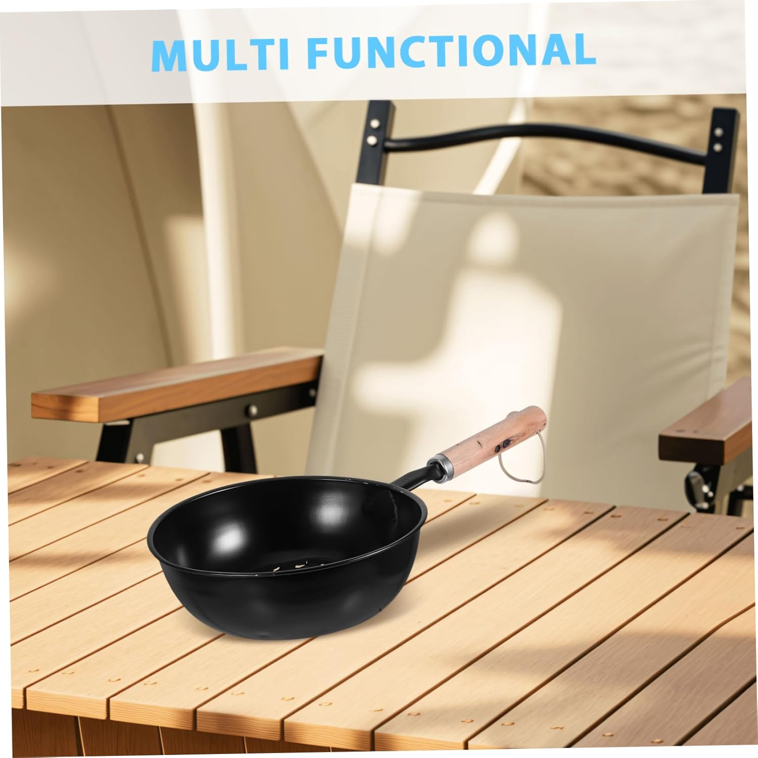 HANABASS Charcoal Furnace Outdoor Camping Burner Pot Chimney Lighter Basket Starter Holder for Car Camping BBQ Accessories image number 2