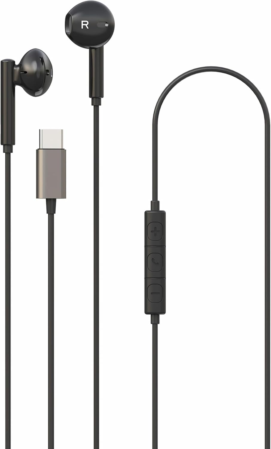CELLY 982G000112715 Up1100-Headphones with Microphone Up1100Typecbk, Black