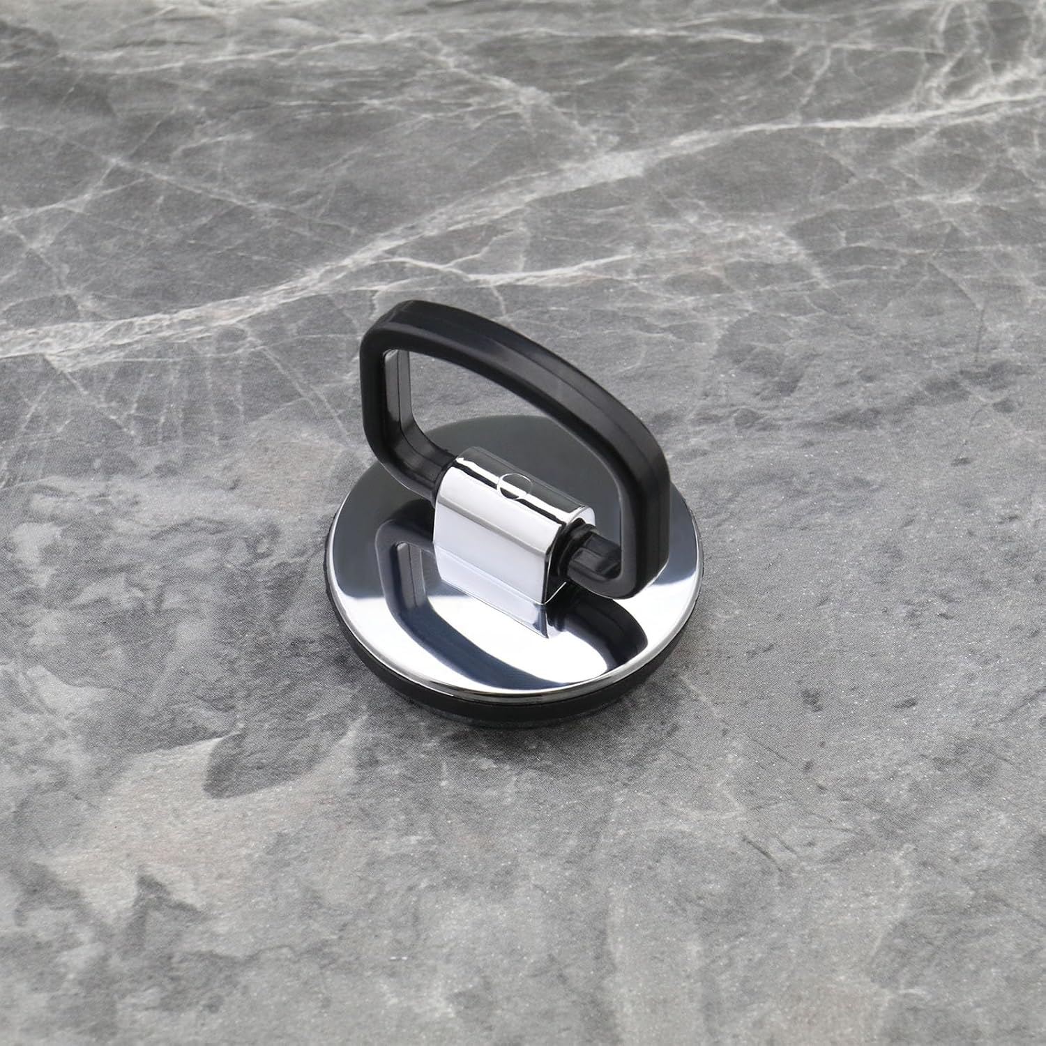 SING F LTD 2PCS Kitchen Sink Plug with Pull Handle 46Mm Diameter Bath Plug Chrome-Plated ABS Plastic Bathroom Washbasin Drain Stopper Waste Drain Cover image number 2