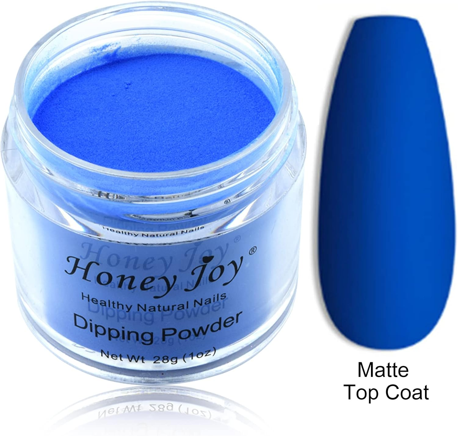 Royal Blue Dip Powder Nails - Long-Lasting Dipping Nails, No UV Light Needed, 28G/Box (ND064B-WD13) - Bright Blue image number 5