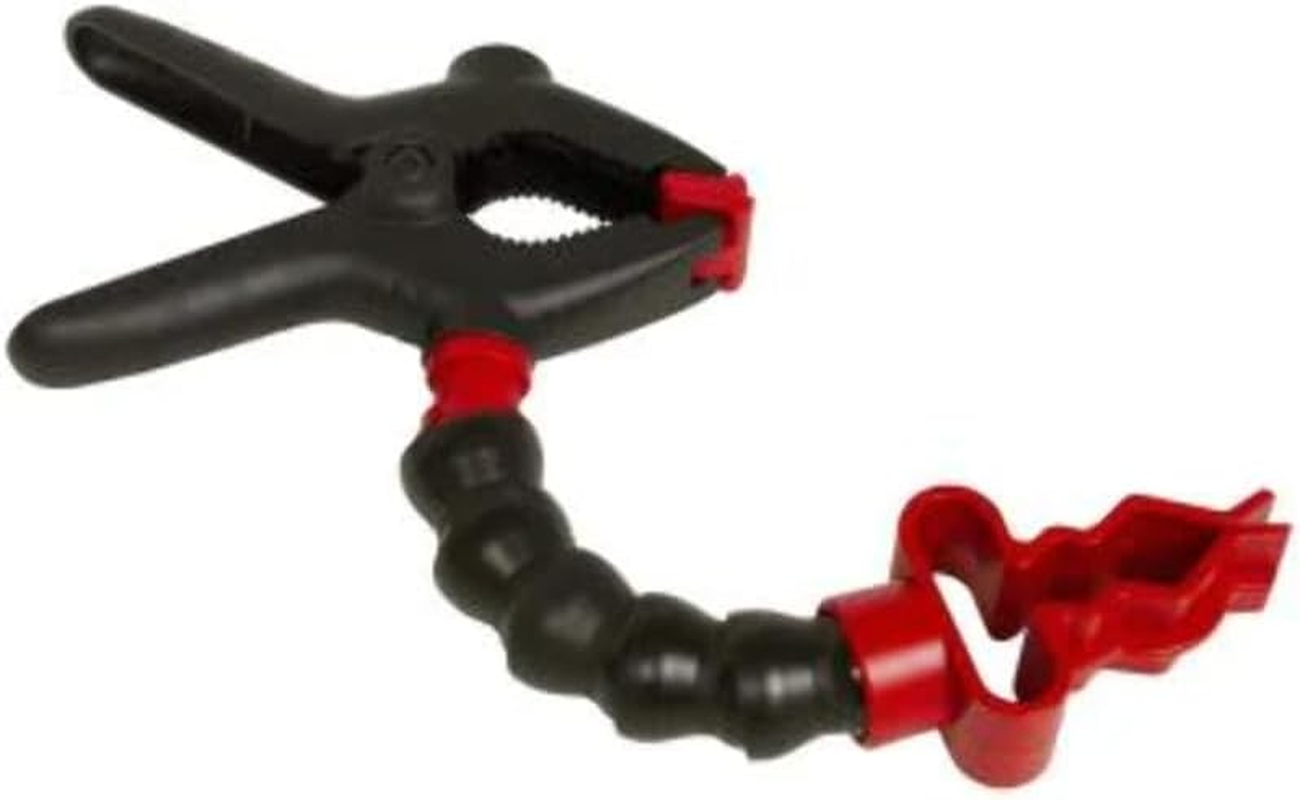 Lisle 70450 Flashlight Holder with Clamp, Black, Red image number 1