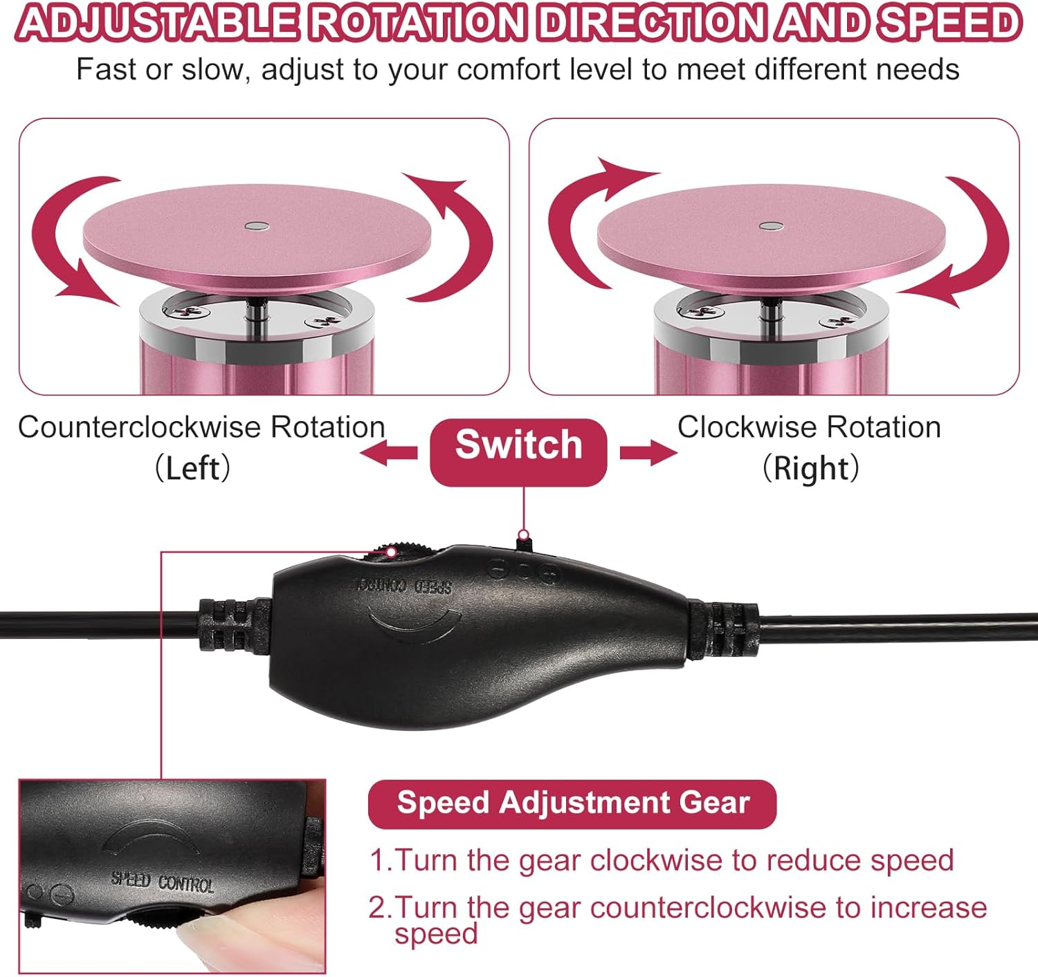 Electric Callus Remover Feet with 60 Sanding Pads, Made of Aluminium, Continuous Speed Control - Professional Pedicure Device, Electric Foot File for Dead Hard Cracked Skin
