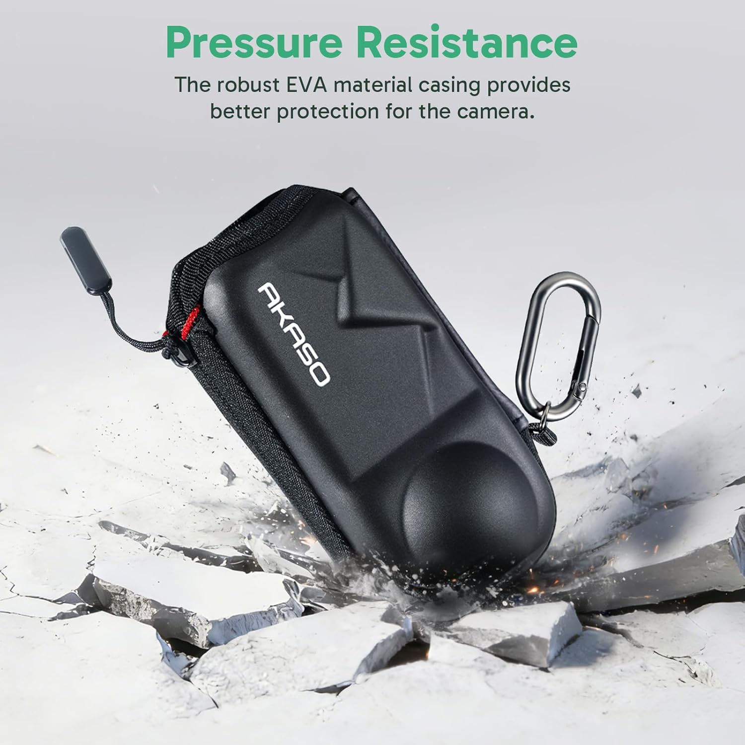 AKASO 360 Camera Carrying Case, Portable Small Storage Bag, Hard Shell Travel Protector Cover image number 1