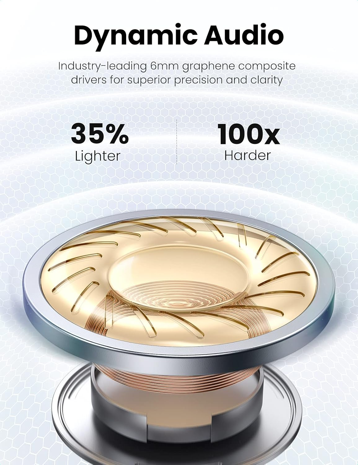 Ugreen Hitune T1 Wireless Earbuds, Black image number 3