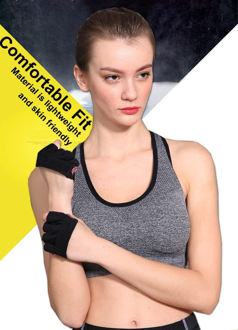 SUJAYU Workout Gloves for Women Men, Barehand Gloves for Weight Lifting, Weight Grips for Women Gym Gloves for Women Weight Lifting image number 6