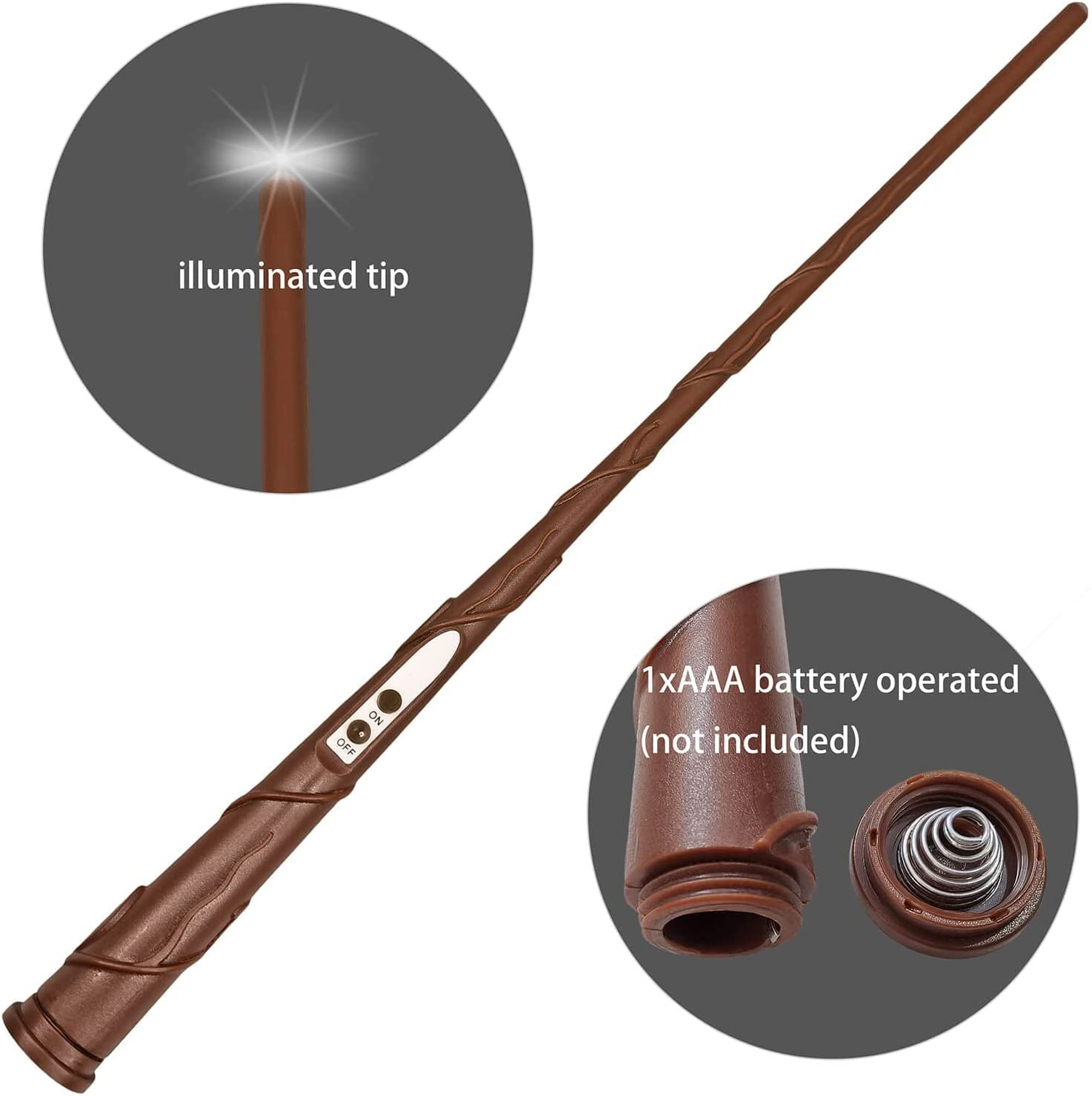 Leejec 10Pcs Flameless Taper Floating Candles with Magic Wand Remote, Halloween Decorations, Indoor Christmas Home Decor, Flickering Warm Light, Battery Operated 10.8" LED Electric Window Candle image number 6