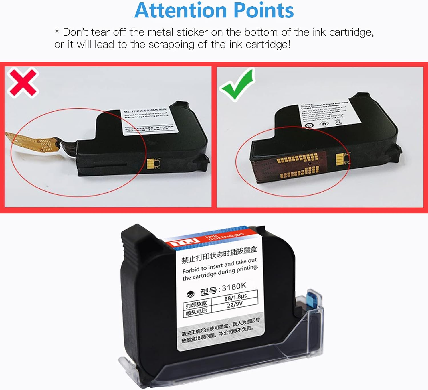 Ink Cartridge Replacement Quick-Drying 45Ml for MX3 M10 D10 Handheld Inkjet Printer(Yellow) - Green image number 6