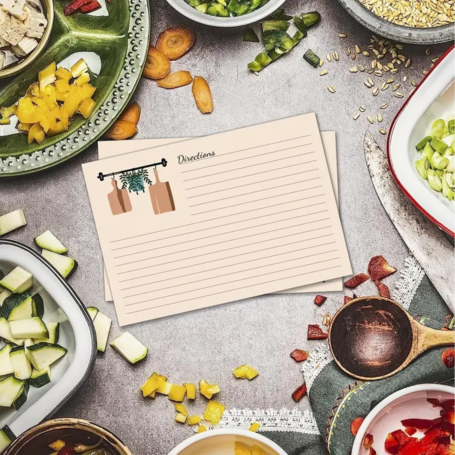 Premium Recipe Cards for Bridal Showers and Weddings 4X6In Blank Cards, Dividers with Lines Index Cards Easy Write Cardstock (100Pcs) image number 3