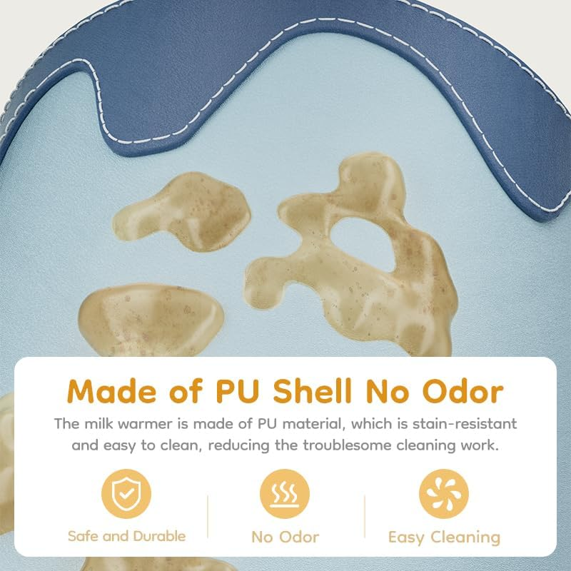 Portable Baby Bottle Warmer, USB Baby Bottle Warmer with ABS Digital Display and 25 Gear Adjustable, Fast and Accurate Milk Heating Keeper for Car, Travel, Indoor (Pink)