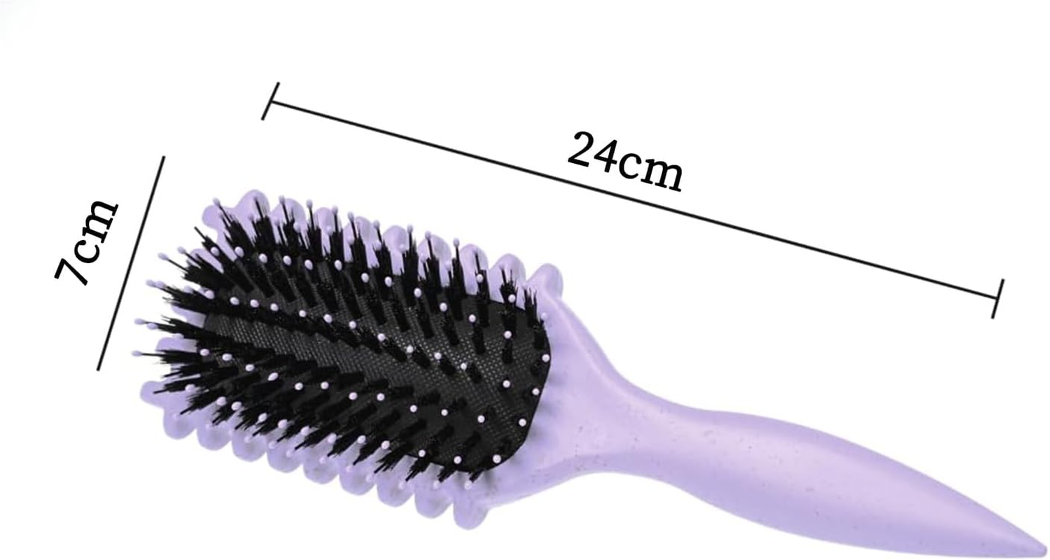 Curly Hair Brush Bounce Curl Define Brush for Defining and Curling (Purple) image number 4