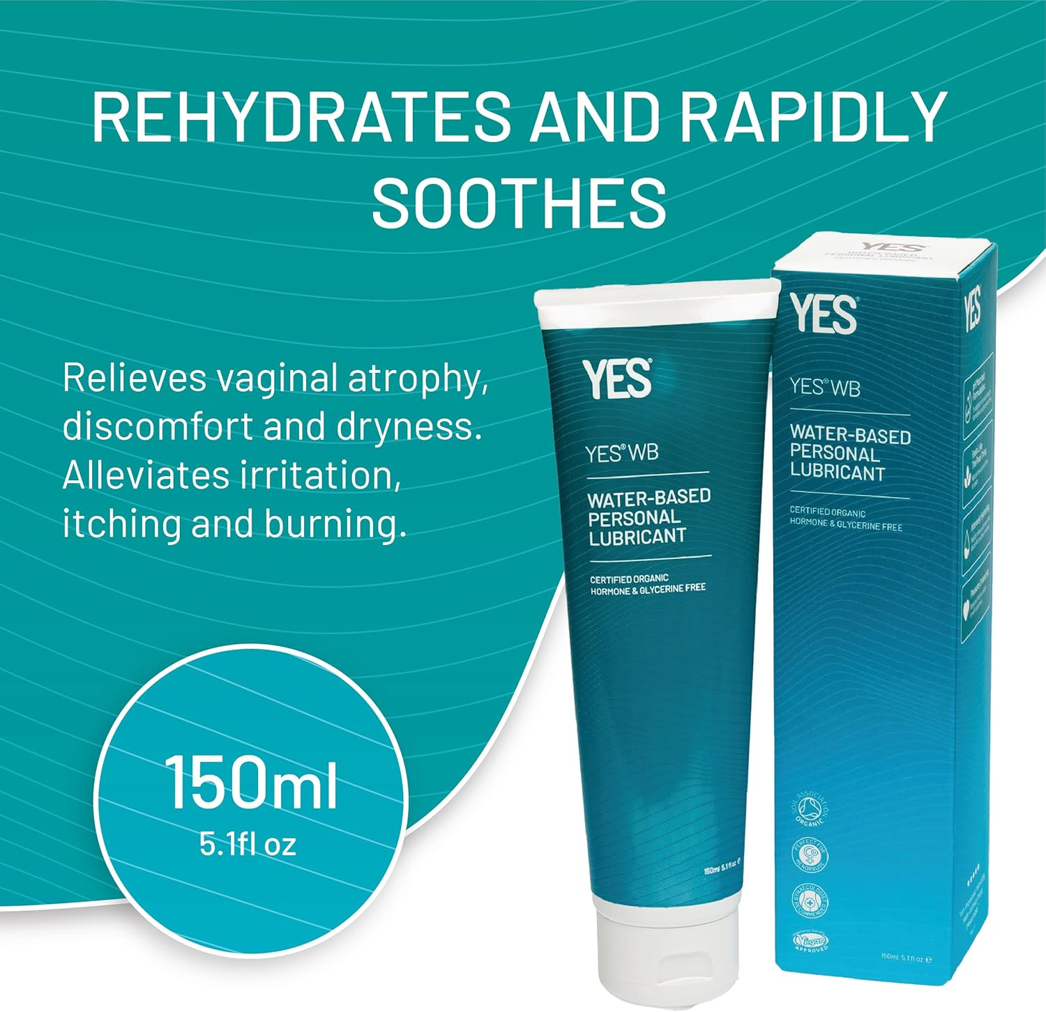 Yes - the Organic Intimacy Company WB Water - Natural Lubricant, 150 Milliliters image number 6