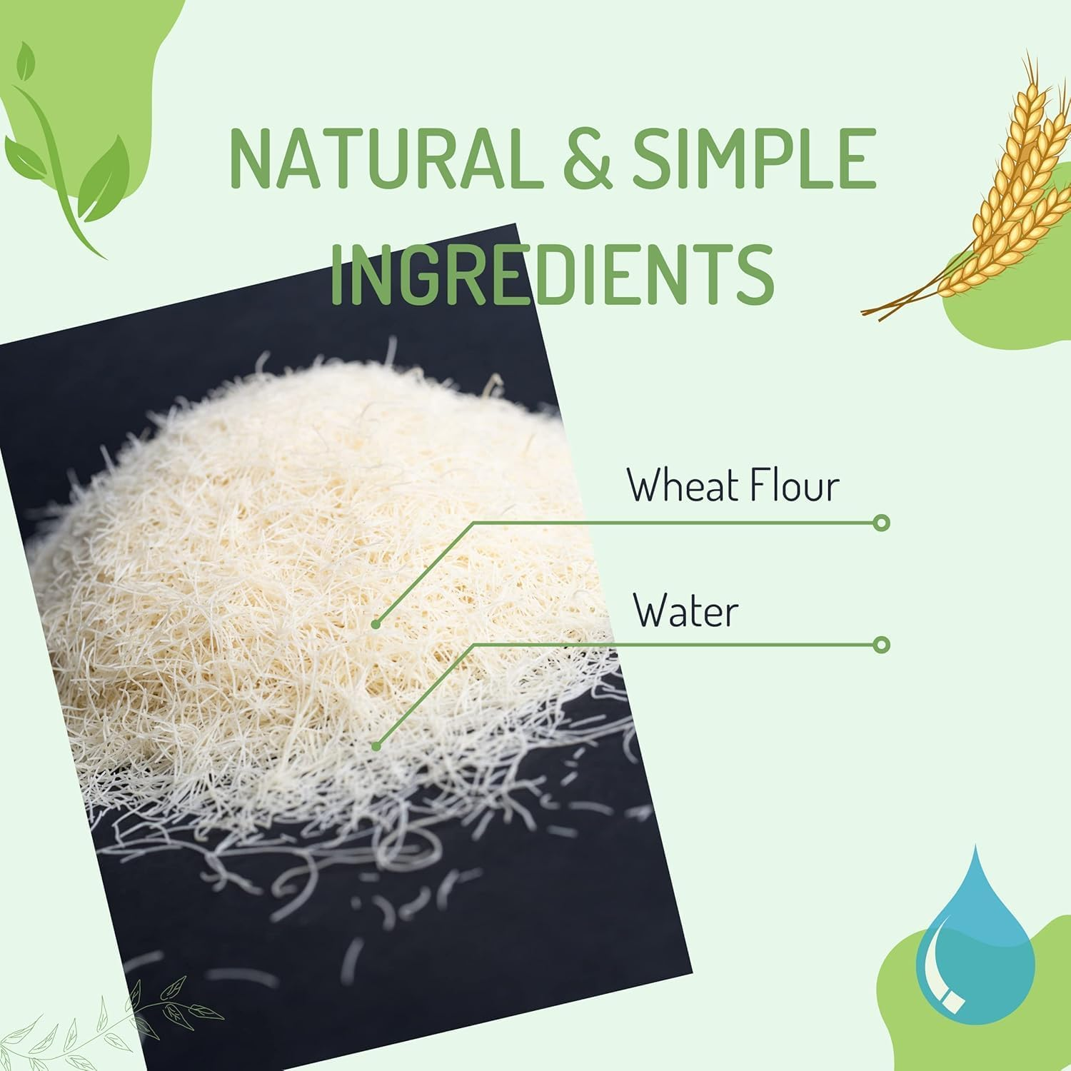 Kral Traditional Shredded Phyllo Dough, Kataifi Pastry for Middle Eastern Desserts, Kunefe, Dubai Chocolate, Halal Certified, 500G image number 3