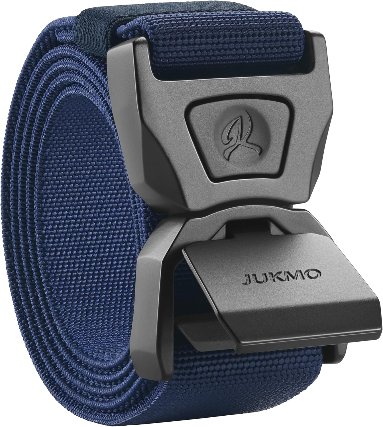 JUKMO Quick Release Tactical Belt, Military Work 1.5" Nylon Web Golf Belt with Heavy Duty Seatbelt Buckle