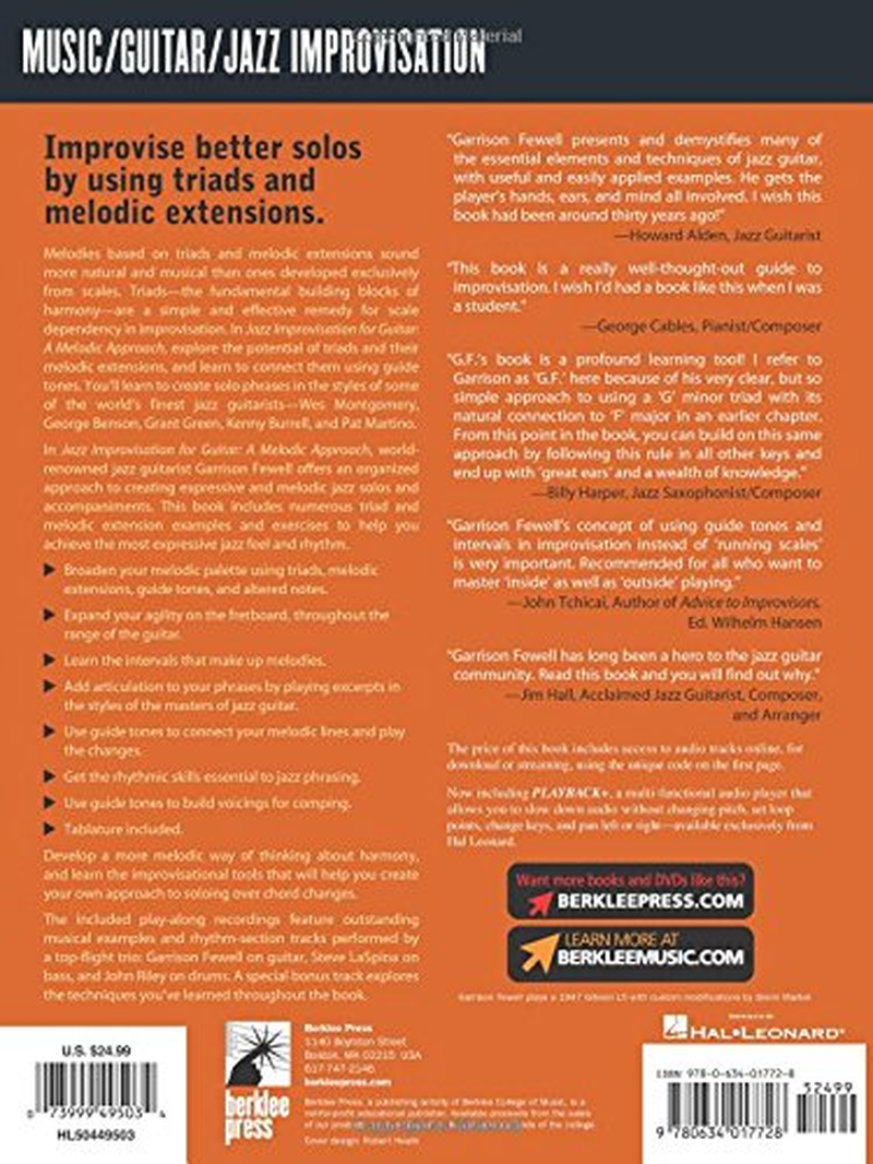 Jazz Improvisation for Guitar - a Melodic Approach Book/Online Audio image number 4