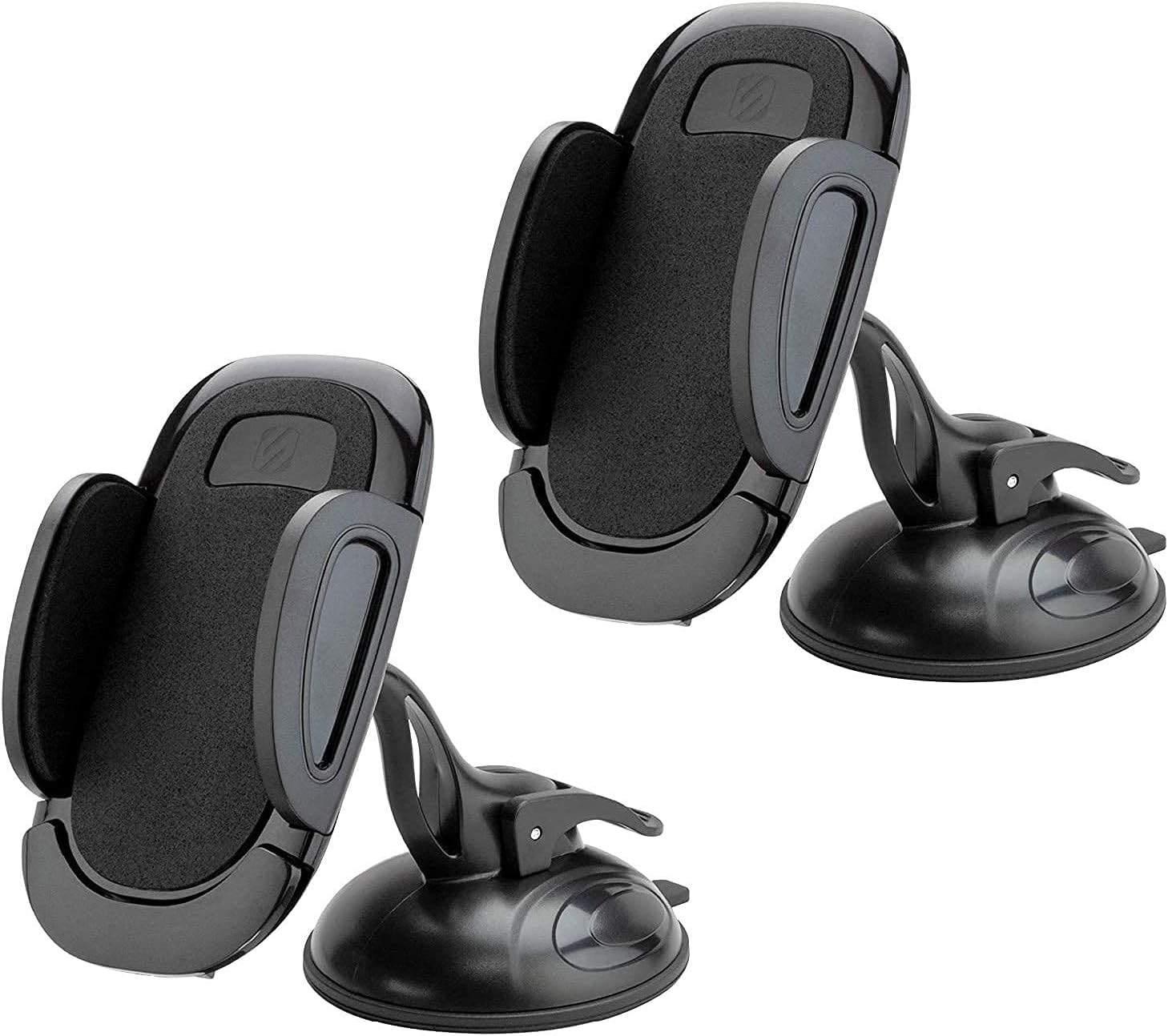 Scosche SUH12V Select Power Socket Mount with Phone Mount for Car, Flexible Neck, and USB Charging Port, 360 Rotation, Black