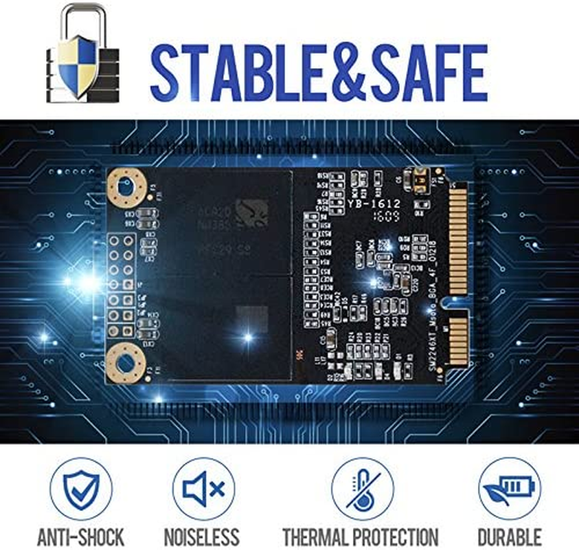 Dogfish Msata 60GB Internal Solid State Drive Mini Sata SSD Disk (MSATA 64GB)