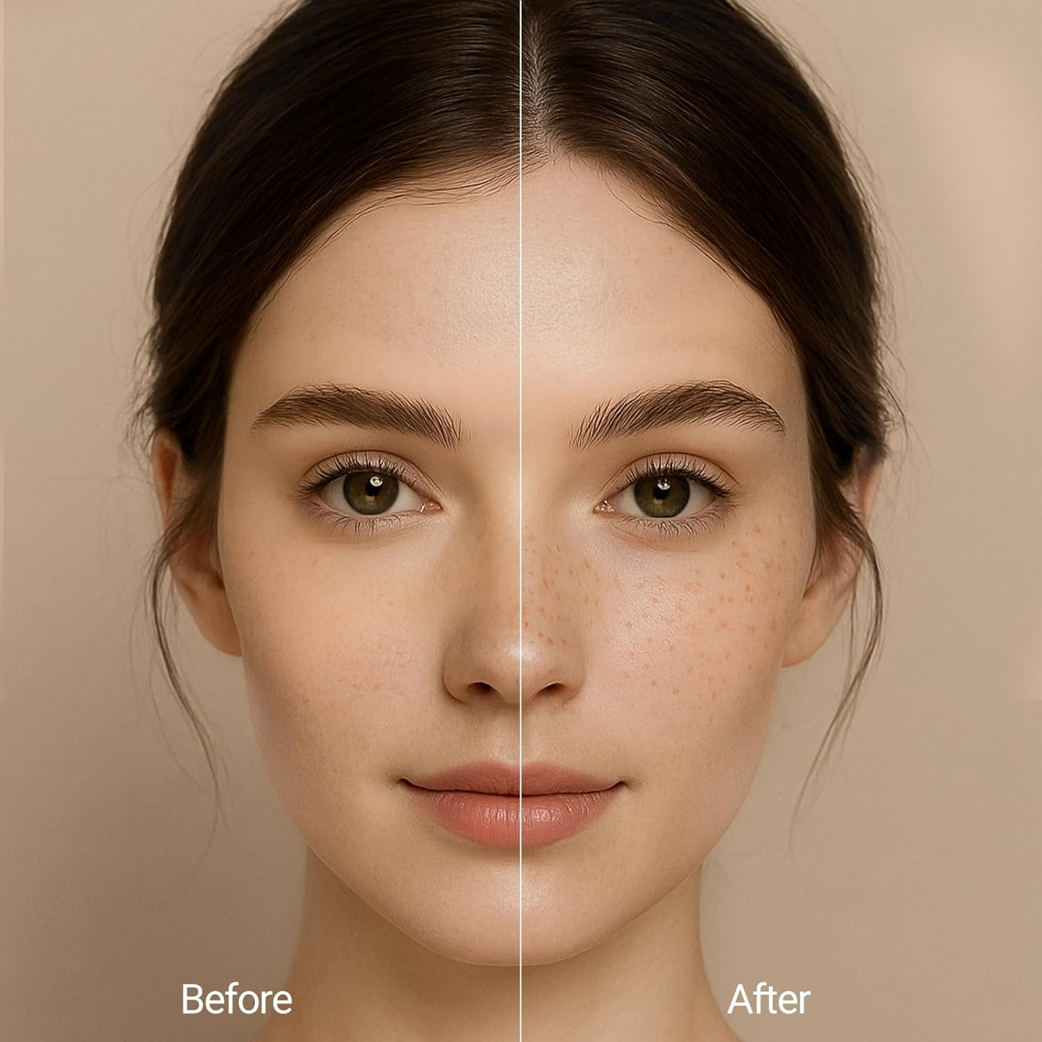 Erinde Natural Faux Freckle Stamp, Waterproof Freckle Pen Makeup, Long Lasting Natural Fake Freckles Stamp, Lifelike Magic Freckles Pen for Face, Sweatproof Matte Beauty Makeup for Women, #01 - 03 image number 3