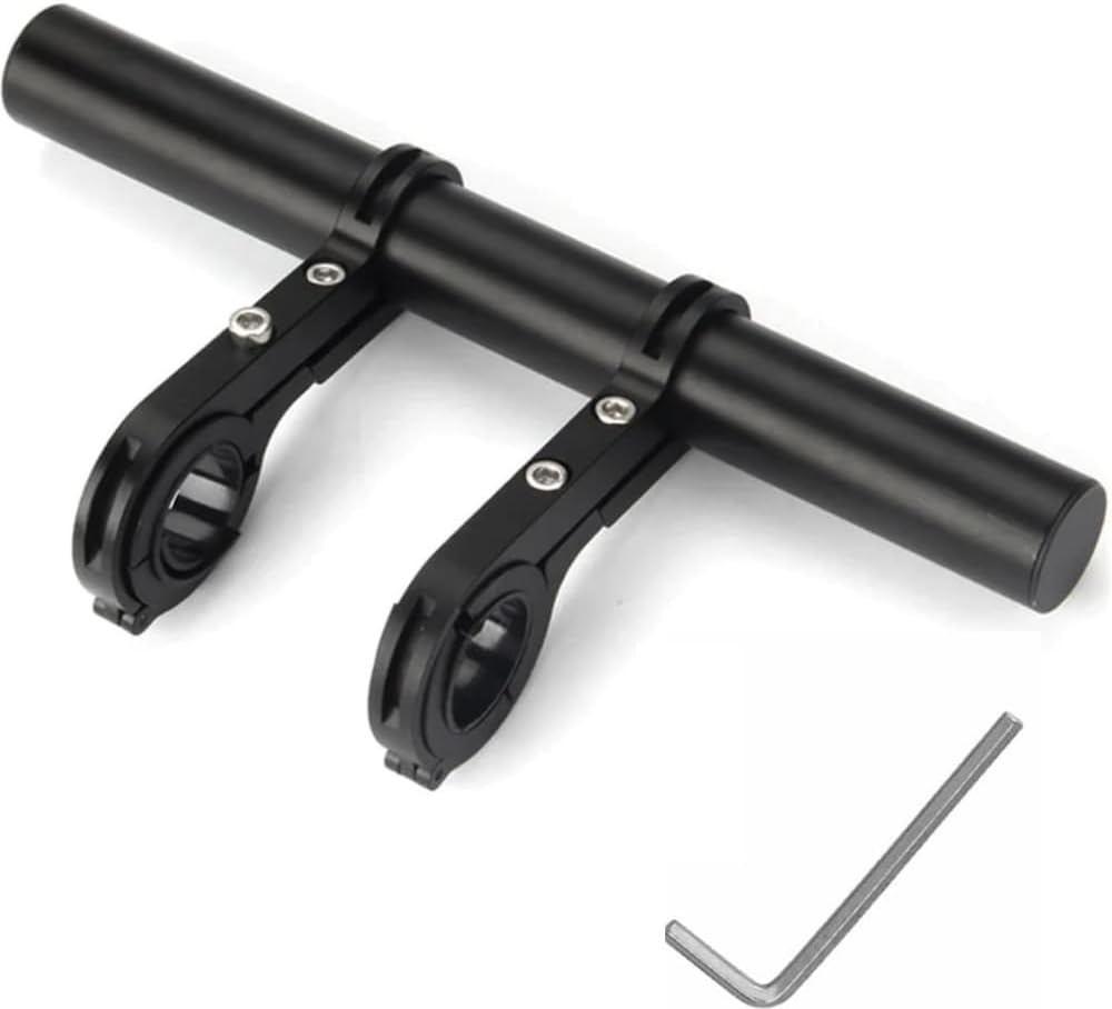 HIDOSNG Bike Handlebar Extender Double Extension Bracket Aluminum Alloy Super Long Clamp Bracket Accessory Handlebar Extension Rack for Holding Bicycle Speedometer, GPS, Phone Mount image number 3