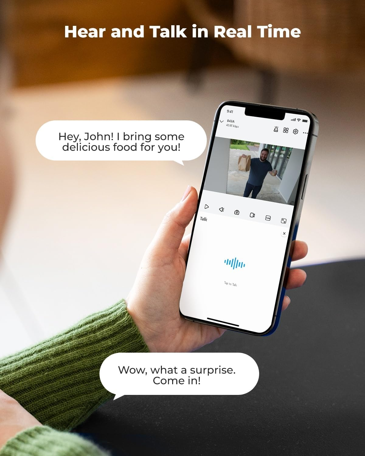 REOLINK RLC-843A - 4K Poe Security Camera with Spotlights, 5X Optical Zoom, Outdoor Cam with Color Night Vision, Two-Way Talk, Human/Vehicle/Animal Detection, IK10 Vandalproof, No PT Supported