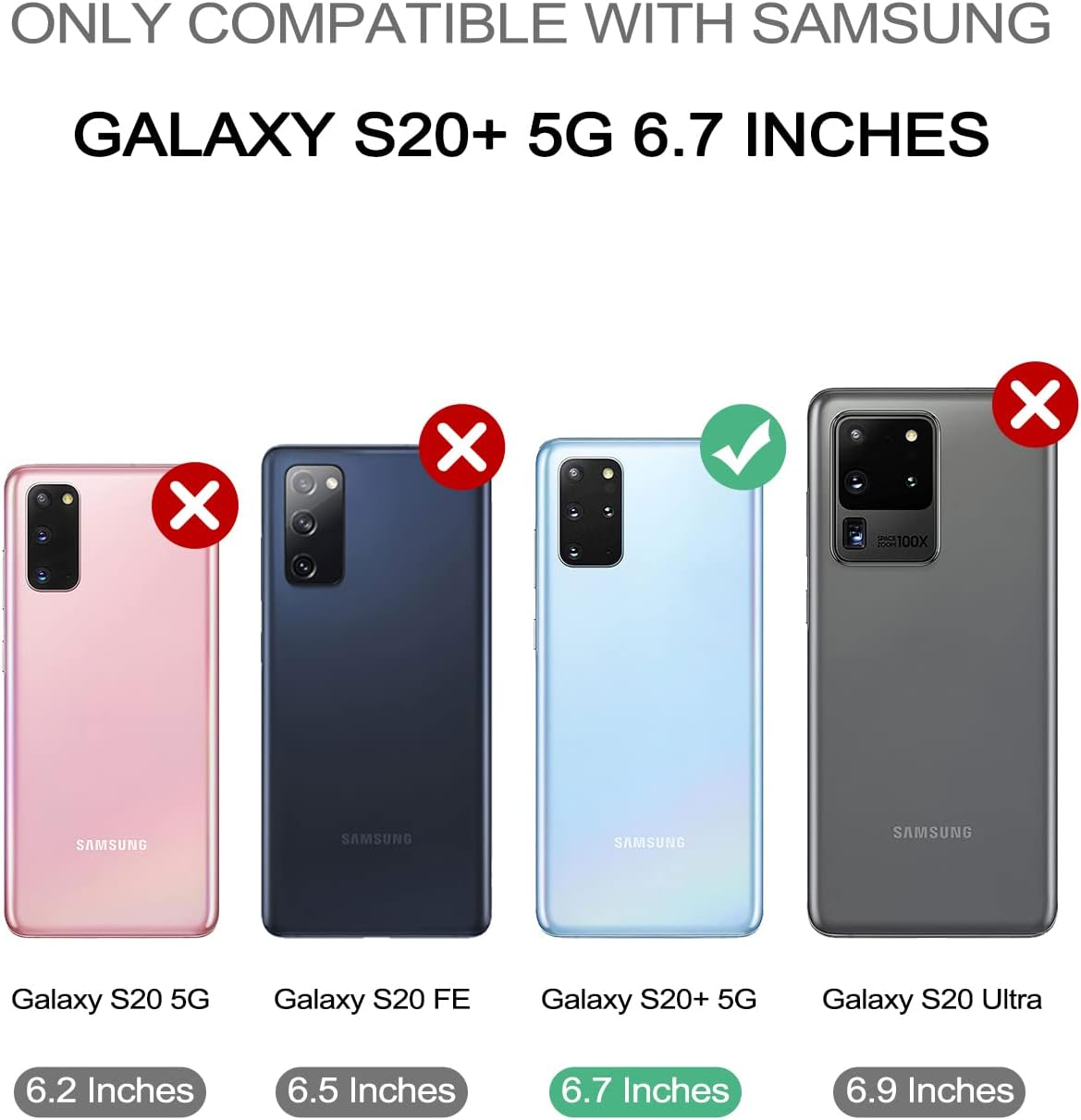 Dexnor for Samsung S20 plus Case, [Built in Screen Protector and Kickstand] Heavy Duty Military Grade Protection Shockproof Protective Cover for Samsung S20 plus - Rose Gold - Purple image number 2