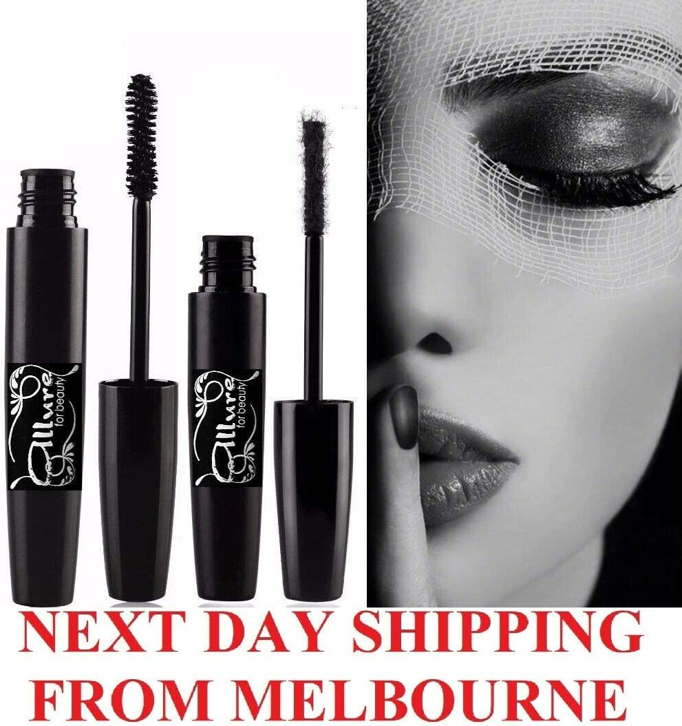 3D Fibre Lash Mascara Set with Travel Case | 2-Piece Volumising & Lengthening Look | Smudge-Resistant | Lightweight Buildable Lashes | Black image number 3