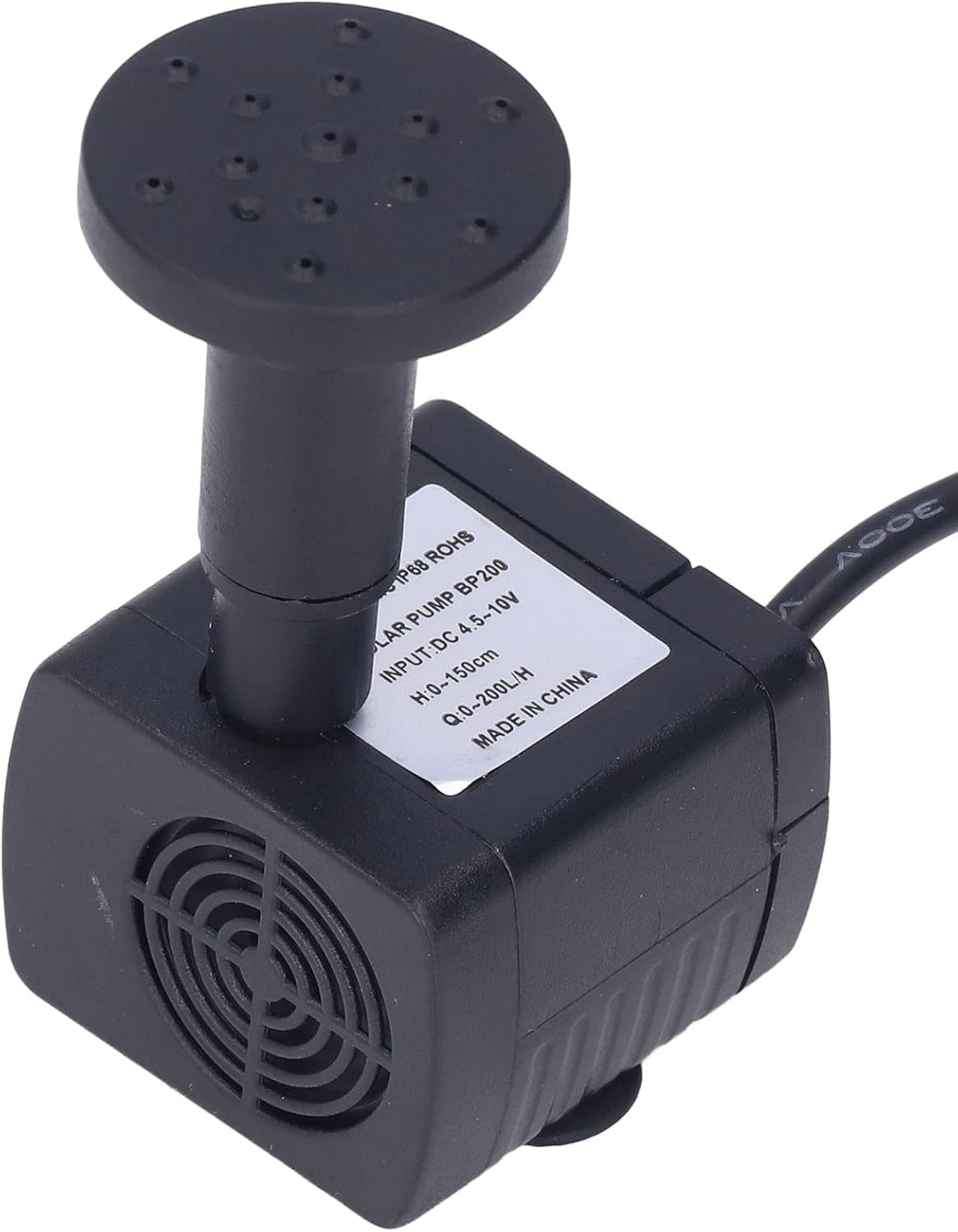 Cryfokt Solar Power Kit, Solar Fountain Pump with 9.84Ft Long Cable Submersible Easy to Install Bird Bath Water Fountain for Small Pond, Garden Decoration, Pool, Fish Tank image number 3