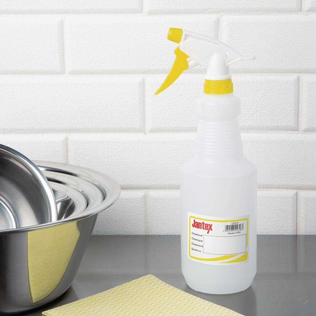Jantex Colour-Coded Trigger Spray Bottle, Yellow, 750 Ml Capacity image number 3
