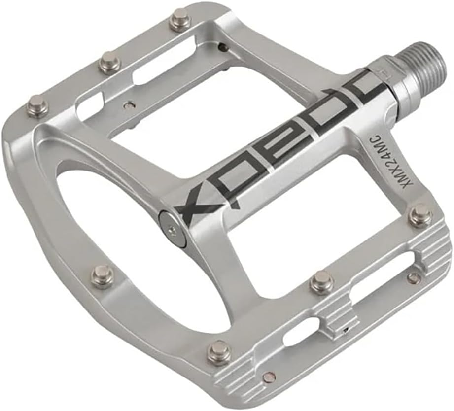Expedo XMX24MC0SI Bicycle Pedals SPRY Left and Right Set Mountain Bike Road Bike Flat Lightweight Magnesium Chromoly Spindle Silver image number 1